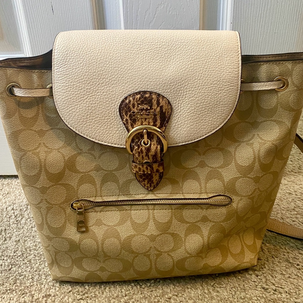 Coach backpack purse